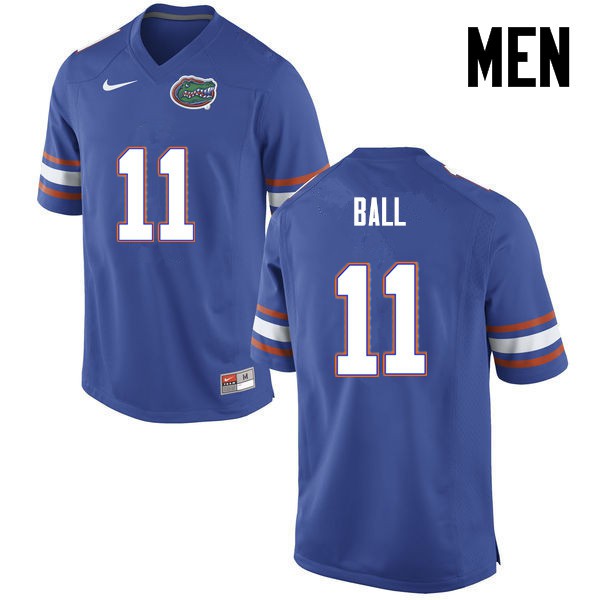 Florida Gators Men #11 Neiron Ball College Football Blue